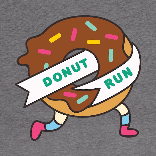 Donut Run // Cute Donut Doodle by SLAG_Creative